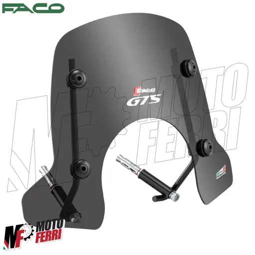 MF6541 Parabrezza Cupolino Fume' Faco per Vespa GTS 125 250 300 mod 2005 / 2018