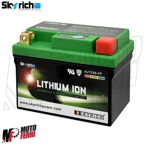 MF6557  Batteria Litio 12V Skyrich Leggera Ricambio YTZ5S / YTX5L-BS / YTX4L-BS