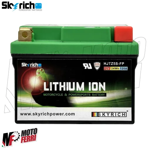 MF6557  Batteria Litio 12V Skyrich Leggera Ricambio YTZ5S / YTX5L-BS / YTX4L-BS