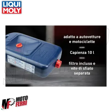 MF6567 Eco Tanica Liqui Moly 10L Cambio Olio Esausto Tagliando Auto Moto Scooter