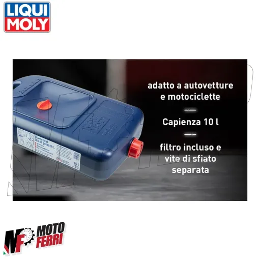 MF6567 Eco Tanica Liqui Moly 10L Cambio Olio Esausto Tagliando Auto Moto Scooter