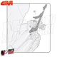 MF4877 Staffe Telaietti per Piastra Bauletto Givi Honda X-Adv 750 mod 2017/2020