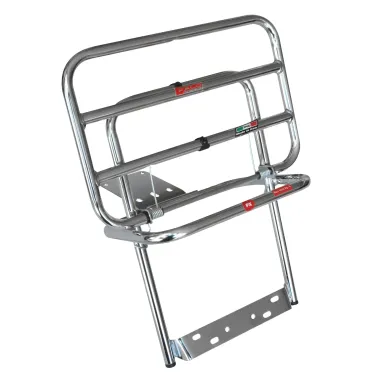 MF6576 Portapacchi Posteriore Cromato Faco Vespa PX 125 150 200 Arcobaleno Disco