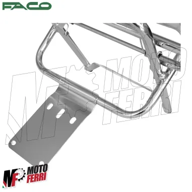 MF6576 Portapacchi Posteriore Cromato Faco Vespa PX 125 150 200 Arcobaleno Disco
