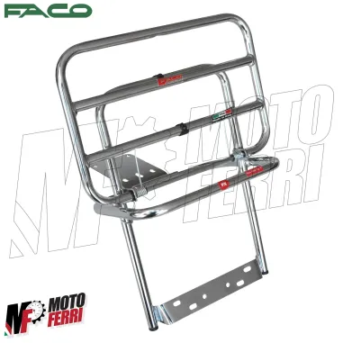 MF6576 Portapacchi Posteriore Cromato Faco Vespa PX 125 150 200 Arcobaleno Disco