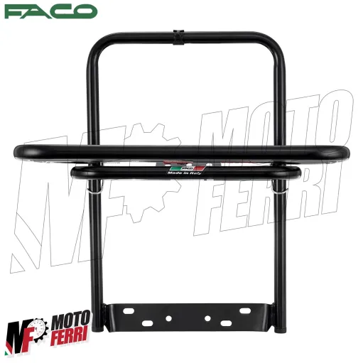 MF6577 Portapacchi Posteriore Nero Faco Vespa PX 125 150 200 Arcobaleno Disco