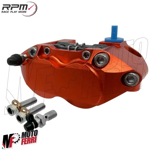 MF4390 - Pinza Freno CNC Radiale RPM Racing Interasse 82mm Scooter Moto Pitbike