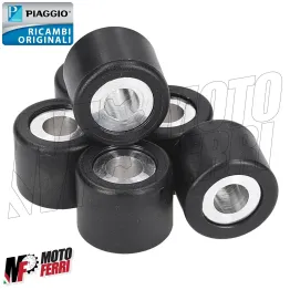 MF6594 Kit 6 Rulli 19x15,5 Gr 6 Originale Piaggio NRG MC3 Power Vespa ET2 LX 2T 2