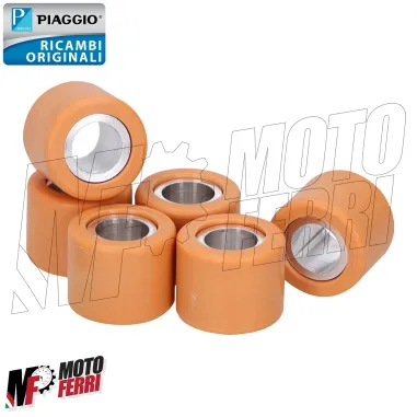 MF6595 Kit 6 Rulli Gr 5,3 Originale Vespa ET4 / LX / Primavera 50 mod 2000-2017