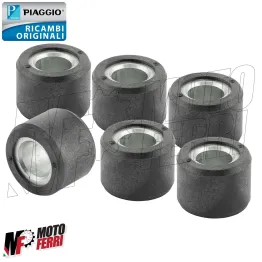 MF6596 Kit 6 Rulli 20x15 Gr 16 Originale Piaggio Liberty 125 iGet da 2015 a 2023 2