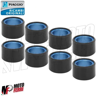 MF6598 Kit 8 Rulli 25x16 Gr 17,9 Originale Piaggio Beverly 400 HPE mod 2021/2024
