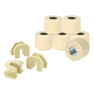 MF6600 Kit 6 Rulli 21x17 Gr 14 + Cursori Originale Vespa GTS 300 HPE 2020 / 2024