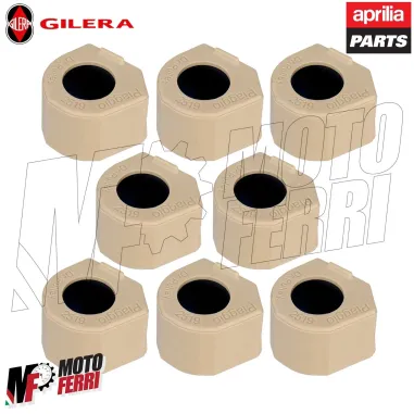 MF6602 – Kit 8 Rulli 25X19 Grammi 19 Originale per Gilera GP 800 Aprilia SRV 850