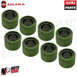 MF6601 Kit 8 Rulli 25X19 Grammi 19 Originale per Gilera GP 800 Aprilia SRV 850 2