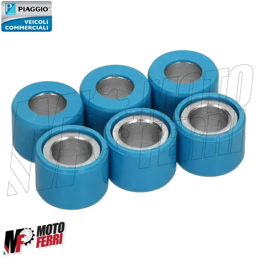 MF6606 Kit 6 Rulli 12x14 Gr 12 Originale Piaggio Liberty / Hexagon 125 1998-2000