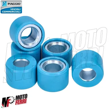 MF6606 Kit 6 Rulli 12x14 Gr 12 Originale Piaggio Liberty / Hexagon 125 1998-2000