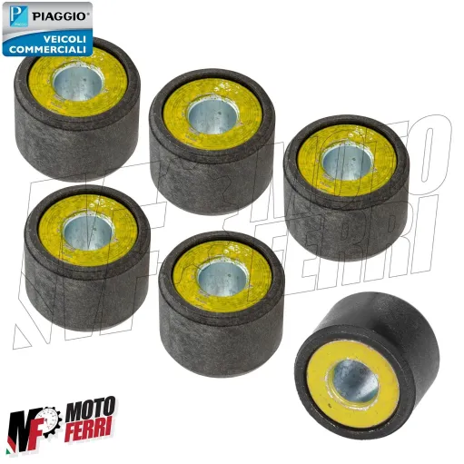 MF6607 Kit 6 Rulli Gr 19,5 Originale Vespa Primavera / Sprint 125 iGet 2013-2018