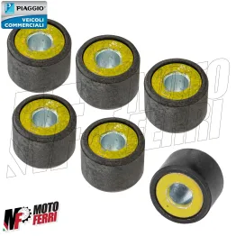 MF6607 Kit 6 Rulli 20x15 Gr 19,5 Originale Piaggio Liberty 125 iGet (2015/2019) 2