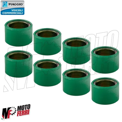 MF6608 Kit 8 Rulli Gr 19 Originale Piaggio Beverly / Aprilia Scarabeo 400 cc