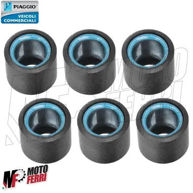 MF6611 Kit 6 Rulli 19x17 Grammi 12 Originale Vespa GTS 125 150 mod 2016 / 2021