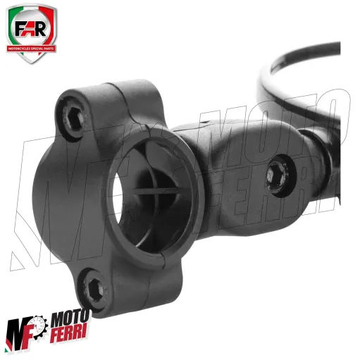 MF6632 Mini Specchietto Pieghevole FAR Carbon Look Moto Cross Enduro Omologato