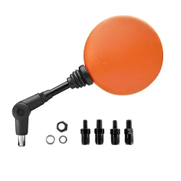 MF6633 Specchio Specchietto Retrovisore Pieghevole FAR Arancione Universale Moto