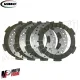 MF6635 Kit Dischi 4 Fabbri + 3 VMC Racing Frizione Vespa small frame Monomolla