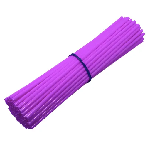 MF6638 Kit 72 Copriraggi Copri Raggi Ruote Viola Moto Enduro Cross Motard Bici