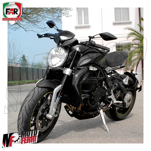 MF6639 Specchietti Retrovisori FAR Viper 8 Omologati Universale Moto Naked M10