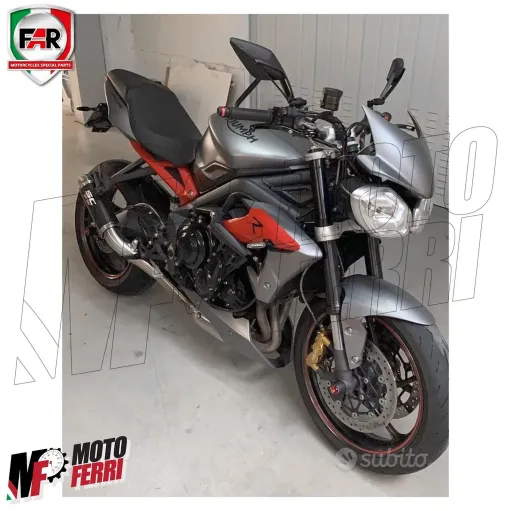 MF6639 Specchietti Retrovisori FAR Viper 8 Omologati Universale Moto Naked M10