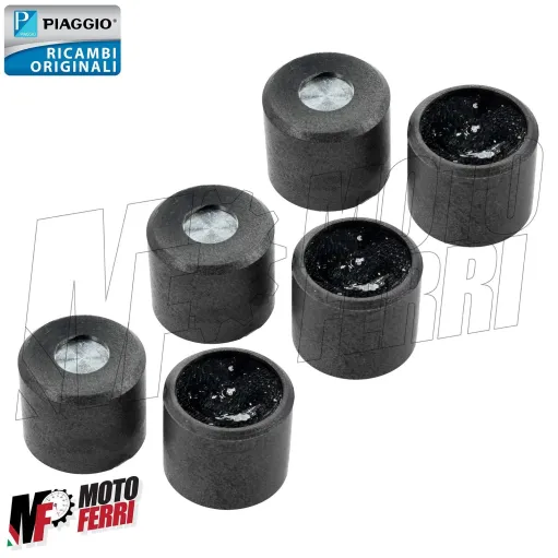 MF6646 Kit 6 Rulli 19x17 Grammi 10 Originale Vespa GTS 125 150 mod 2016 / 2021