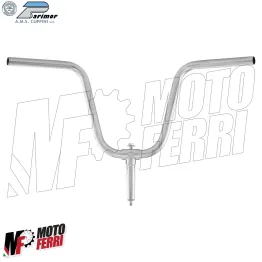 MF6650 Manubrio in Ferro Piaggio SI FL FL2 DM 22 Cromato con Perno Expander 2