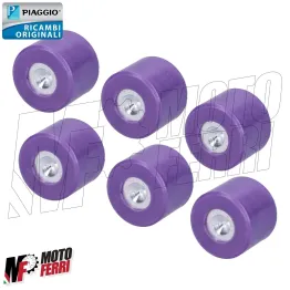 MF6651 Kit 6 Rulli 21x17 Gr 12 Originale Aprilia Scarabeo Light 200 (2007/2012) 2