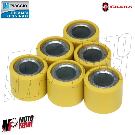 MF6654 Kit 6 Rulli 19x17 Grammi 16 Originale Gilera Runner FX FXR 125 2T