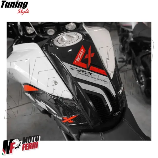 MF6663 Adesivo Protezione Paraserbatoio Rosso Benelli TRK 702 X 2023 - 2024