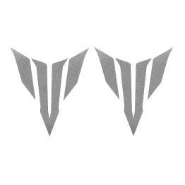 MF6666 Kit 2 Adesivo Emblema Logo Yamaha MT125 MT03 MT07 MT09 MT10 Grigio 4X5cm