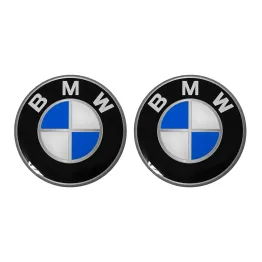MF6667 Kit 2 Adesivo Emblema BMW Tondo per Auto Moto Scooter Diametro 50 mm