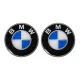MF6667 Kit 2 Adesivo Emblema BMW Tondo per Auto Moto Scooter Diametro 50 mm