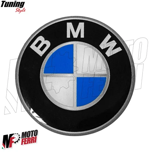 MF6667 Kit 2 Adesivo Emblema BMW Tondo per Auto Moto Scooter Diametro 50 mm