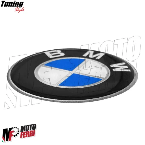 MF6667 Kit 2 Adesivo Emblema BMW Tondo per Auto Moto Scooter Diametro 50 mm