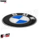 MF6667 Kit 2 Adesivo Emblema BMW Tondo per Auto Moto Scooter Diametro 50 mm