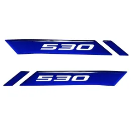 MF6668 Kit 2 Adesivo 530 Blu per Yamaha TMax 2017/2019 su Carena Anteriore