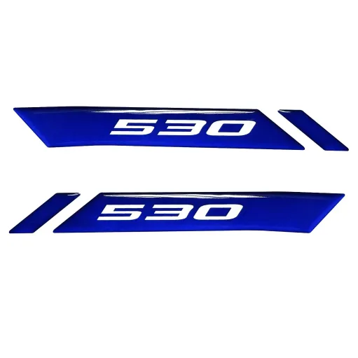 MF6668 Kit 2 Adesivo 530 Blu per Yamaha TMax 2017/2019 su Carena Anteriore