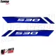 MF6668 Kit 2 Adesivo 530 Blu per Yamaha TMax 2017/2019 su Carena Anteriore