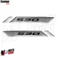 MF6669 Kit 2 Adesivo 530 Grigio per Yamaha TMax 2017 / 2019 su Carena Anteriore