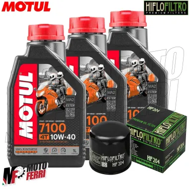 MF1807 Tagliando Yamaha MT-07 da 2014 a 2025 - 3L Olio Motul 7100 10W40 + Filtro