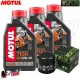MF1807 Tagliando Yamaha MT-07 da 2014 a 2025 - 3L Olio Motul 7100 10W40 + Filtro