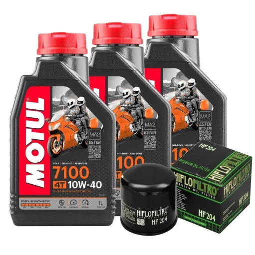 MF1807 Tagliando Yamaha R6 dal 2006 al 2024 - 3L Olio Motul 7100 10W40 + Filtro