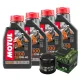 MF1808 Tagliando Honda NC 750 X S 2017/2024 - 4L Olio Motul 7100 10W40 + Filtro