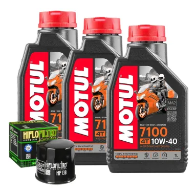 MF1809 Tagliando Suzuki GSX-R 600 2001/2021 - 3L Olio Motul 7100 10W40 + Filtro